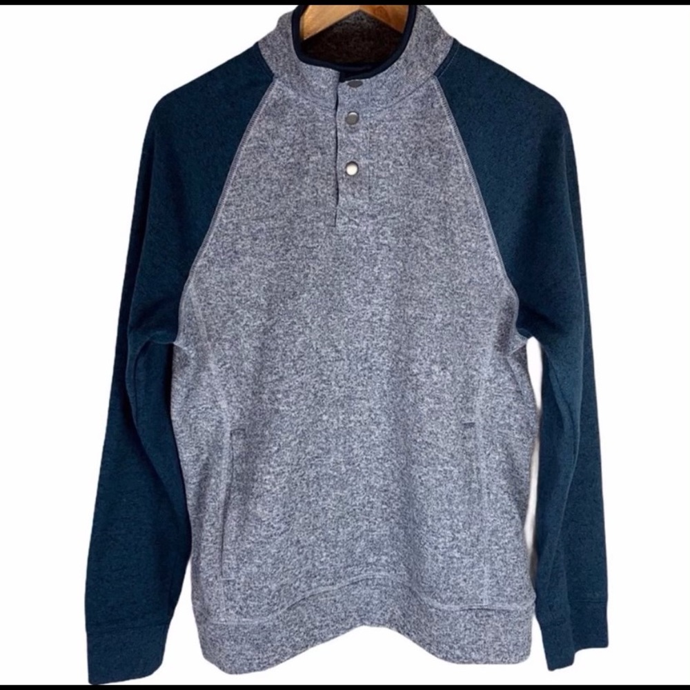 SONOMA Pullover Snap Cozy Sweater | M
